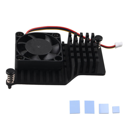 ZDE ZP520 Aluminum Active Cooler for Raspberry Pi 5 Armor Lite V5 Cooler with PWM Heatsink Cooling Fan for Raspberry Pi 5 4GB/8GB