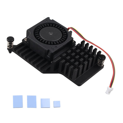 ZDE ZP508 Aluminum Active Cooler with PWM Heatsink Cooling Fan for Raspberry Pi 5 4GB/8GB