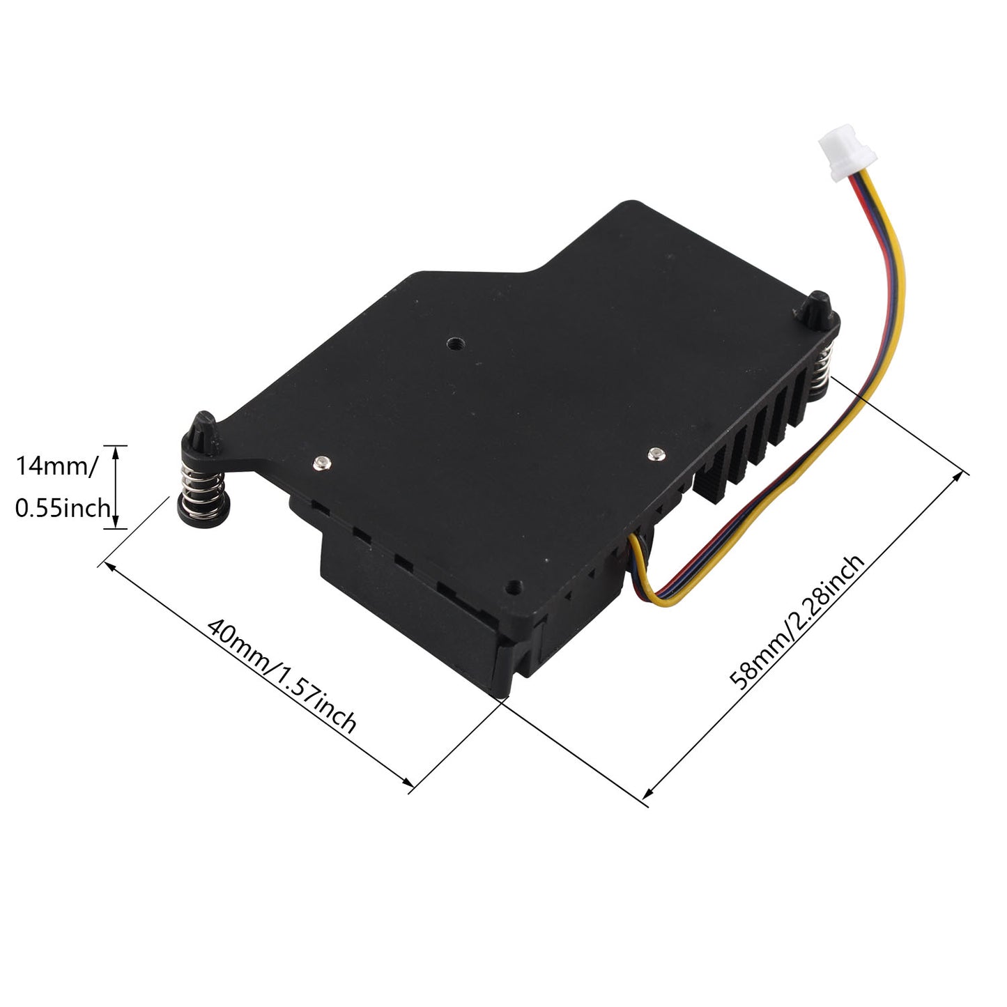 ZDE ZP508 Aluminum Active Cooler with PWM Heatsink Cooling Fan for Raspberry Pi 5 4GB/8GB