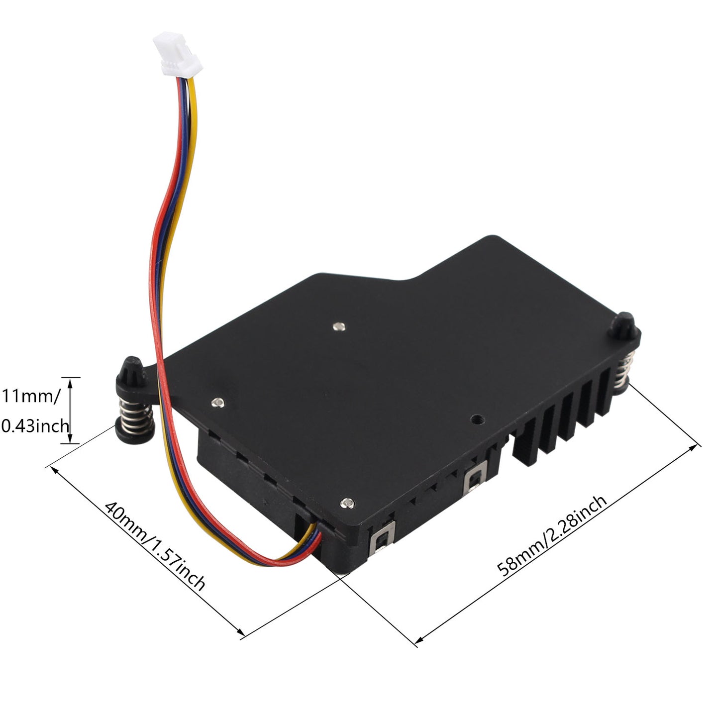 ZDE ZP509 Aluminum Active Cooler for Raspberry Pi 5 PWM Heatsink Cooling Fan for Raspberry Pi 5 4GB/8GB