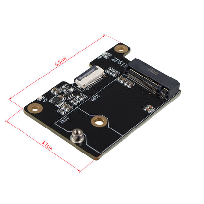 ZDE ZP515 PCIe to M.2 Key-M NVMe SSD Hard Drive Adapter Board PIP PCIe Peripheral Board for Raspberry Pi 5