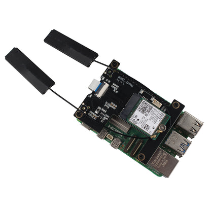 ZDE ZP590B PCIE to WiFi7 Expansion Board MPW7N PCIE to M.2 E-Key Module Adapter for Raspberry Pi 5