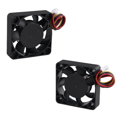 ZDE 2PCS 3007 PWM Cooling Fan 30x30x7mm Speed Adjustment Heatsink Cooler for Raspberry Pi 5 4GB/8GB