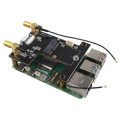 ZDE ZP590A PCIE to WiFi7 Expansion Board MPW7A PCIE to M.2 E-Key Module Adapter for Raspberry Pi 5