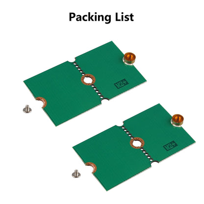 ZDE 2PCS M.2 NGFF NVMe SSD 2242 2260 2280 Length Extend Adapter Bracket Card Plate PCB Board for Raspberry Pi and PC Computer