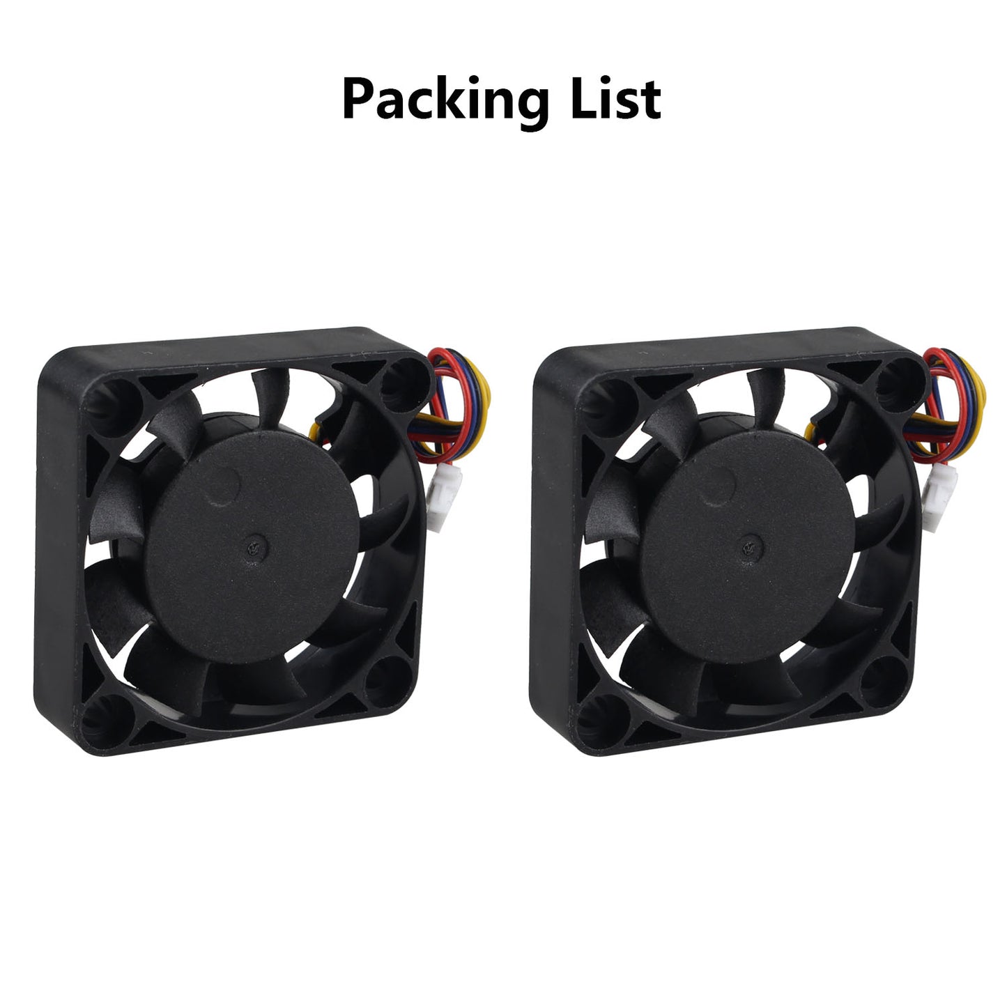 ZDE 2PCS 4010 PWM Cooling Fan 40x40x10mm Speed Adjustment Heatsink Cooler for Raspberry Pi 5 4GB/8GB