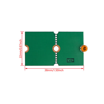 ZDE 2PCS M.2 NGFF NVMe SSD 2242 2260 2280 Length Extend Adapter Bracket Card Plate PCB Board for Raspberry Pi and PC Computer