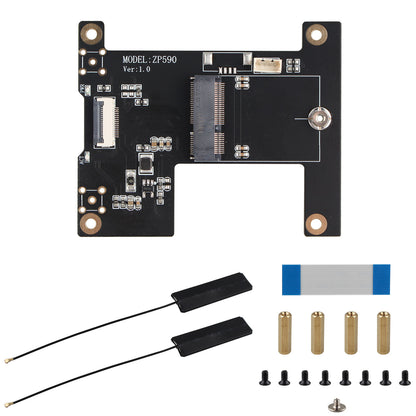 ZDE ZP590B PCIE to WiFi7 Expansion Board MPW7N PCIE to M.2 E-Key Module Adapter for Raspberry Pi 5