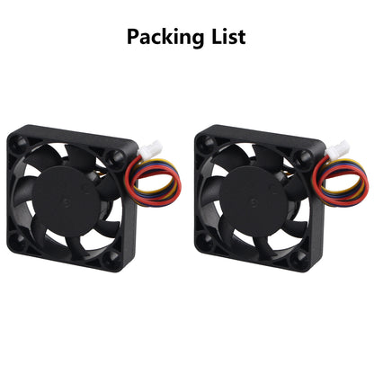 ZDE 2PCS 3007 PWM Cooling Fan 30x30x7mm Speed Adjustment Heatsink Cooler for Raspberry Pi 5 4GB/8GB