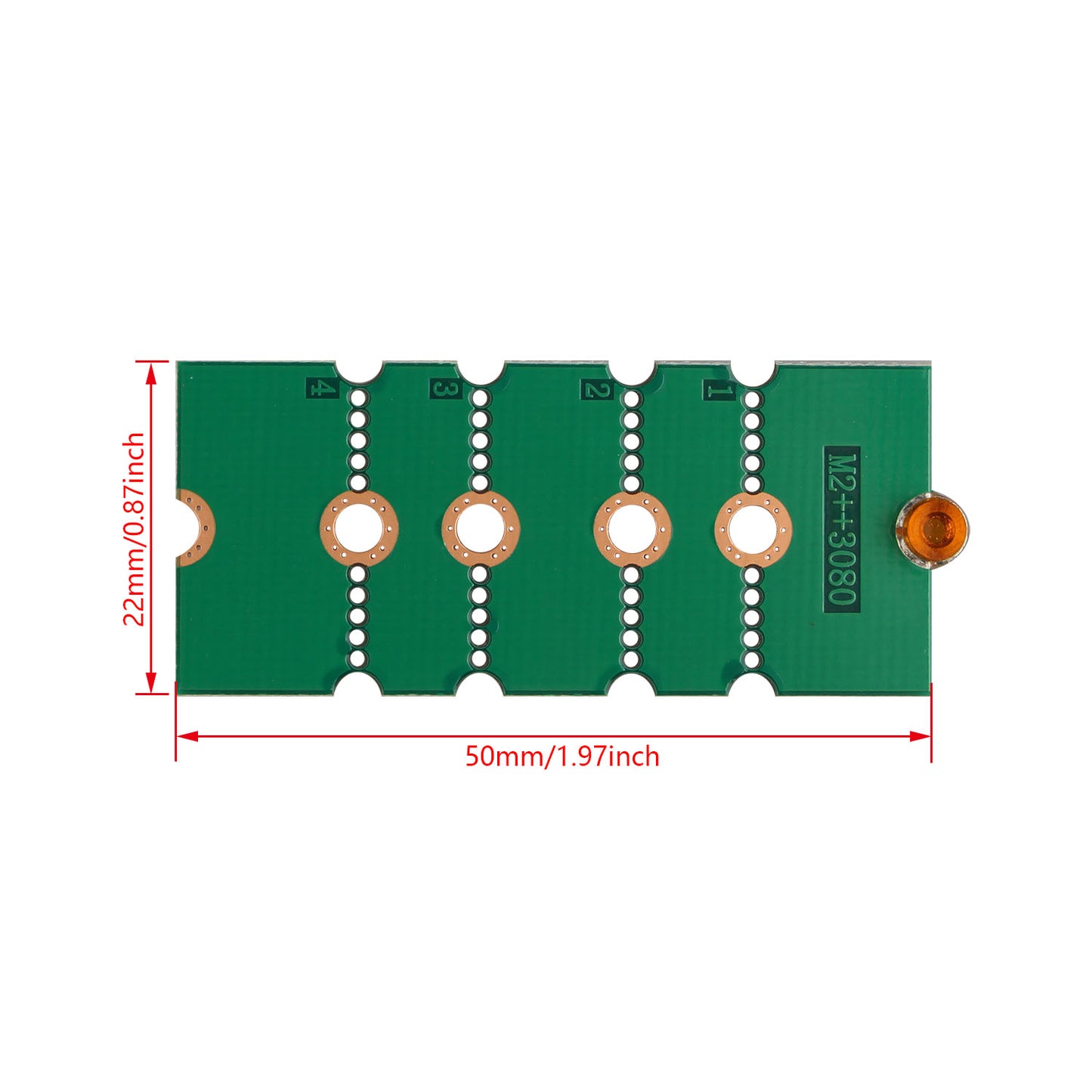 ZDE 2PCS M.2 NGFF NVMe SSD 2230 2242 2260 2280 Length Extend Adapter Bracket Card Plate PCB Board for Raspberry Pi and PC Computer