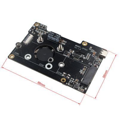 ZDE ZP581 PoE HAT PCIe to M.2 Key-M NVMe SSD Adapter Board with Onboard Cooling Fan